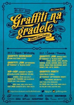 Graffiti na Gradele 30. i 31.7. Bol, Brač 2
